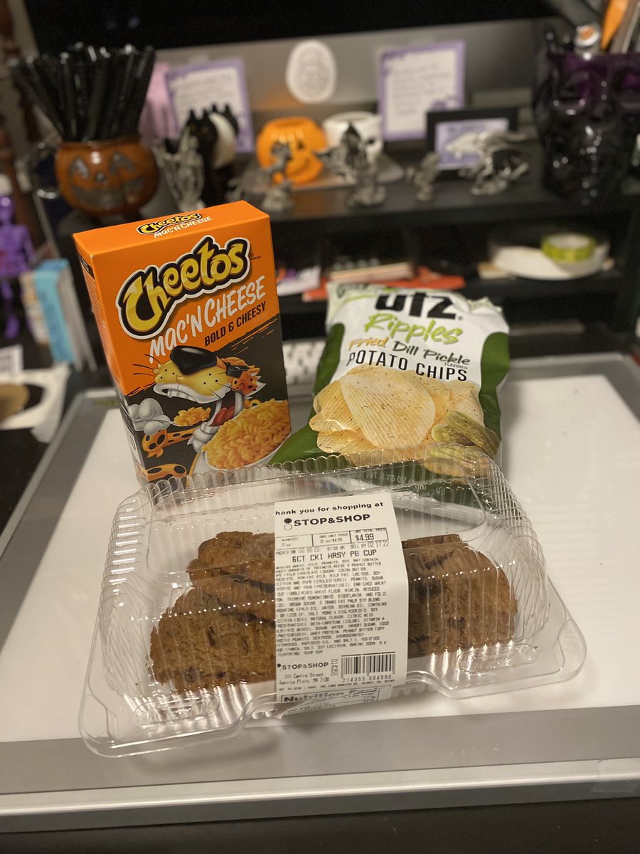 dana_glover's tweet photo. Every time Dan goes food shopping, I know I can expect a few treats at my desk when I get home. 🥺 The man’s got some serious snack game. https://t.co/uPaWPwzpuE