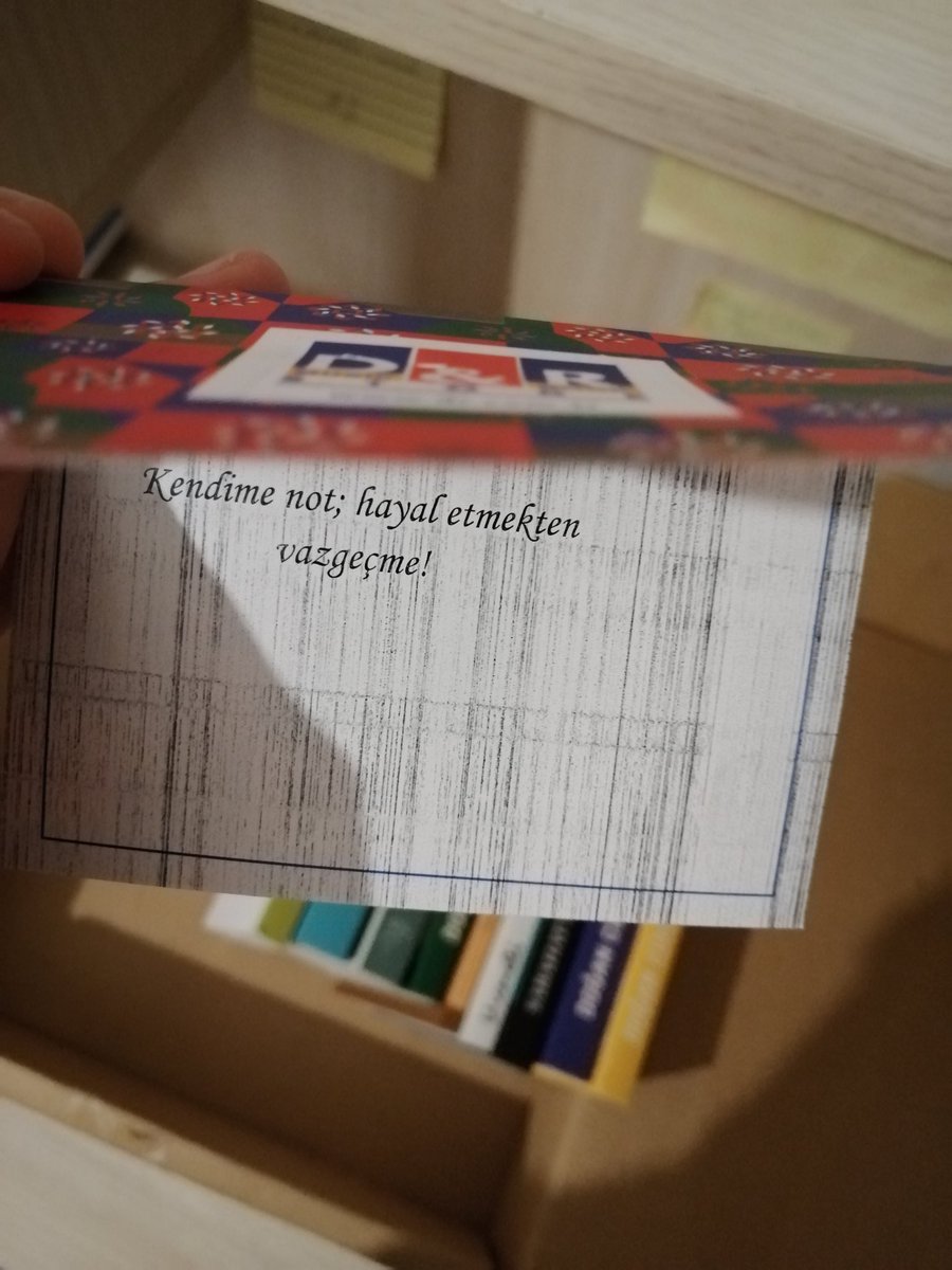 Kendime not;hayal etmekten vazgeçme!