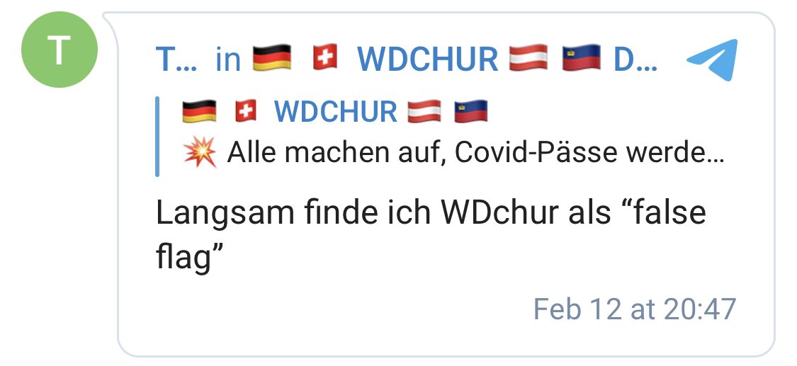 leckerbisse's tweet photo. Die Spaltung der #Schwurbler schwappt auf #WernerDeflorin von #WDChur über. Gut so. 😁 https://t.co/zcrBhpbJoK