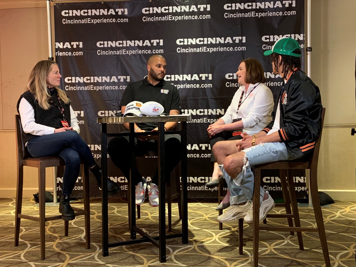Check it out @superbowl #cincyarts, film and culture panel happening in LA with <a href="/espn/">ESPN</a> <a href="/jordancornette/">jordan cornette</a> interviewing ArtsWave, <a href="/CincyNice/">Cincy Nice</a>, and <a href="/filmcincinnati/">Film Cincinnati</a> <a href="/AleciaKintner/">Alecia Kintner</a>  <a href="/1billiethomas/">Billie</a> #kristenschlotman <a href="/gamedaypr/">Game Day PR</a> <a href="/CincyExperience/">The Cincy Experience</a>