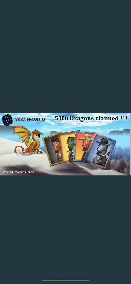 tdawg_ada's tweet photo. A greatproject to look into is #tcgworld Cheap presale land prices andplot owners get first dibs to mint these sweet dragons for free,with one dragon upon reveal having a bounty on its head where you will be offered $50k if u choose to sell. @OfficialTCGCoin @EvansTcg @BossCatRC https://t.co/U6uXrV9xAT