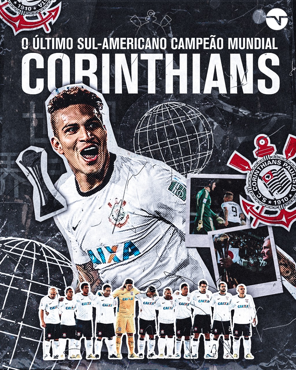 Corinthians Meu Orgulho - O último clube sul-americano campeão do mundial  passando na sua tela. 🏆🌎🦅