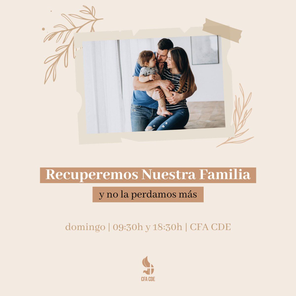 cfc_iglesia's tweet photo. Principios y enseñanzas que te ayudarán a mostrar como hacerlo.
Vení con todos los integrantes de la tuya a las 09:30h o a las 18:30h.
Dios está haciendo cosas muy lindas y especiales en nuestras familias. 🤍
.
.
#CfaCde #Domingo #Iglesia #MesdelaFamiliaeste https://t.co/Sfv8Rm3qPg
