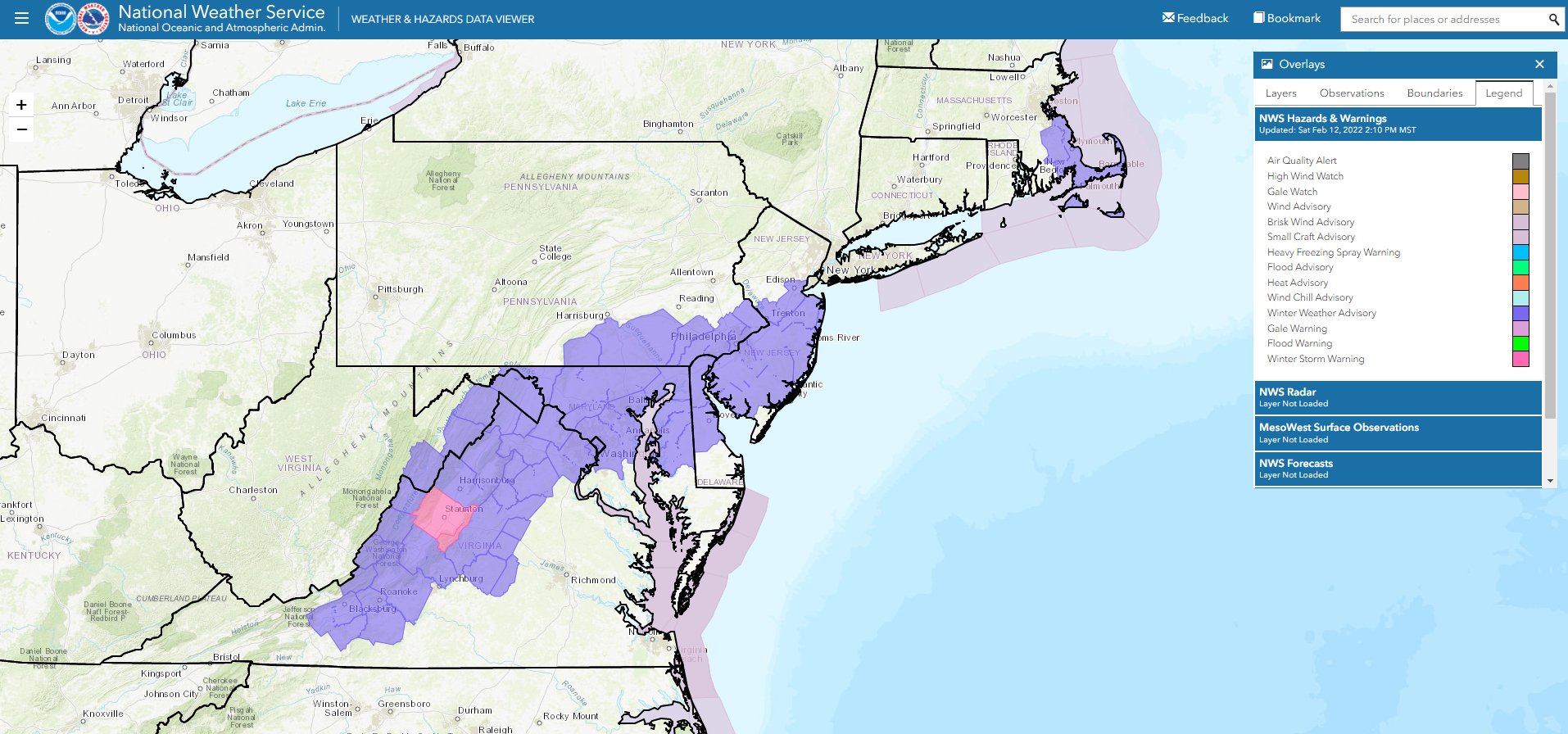 National Weather Service on Twitter "Winter Weather Advisories