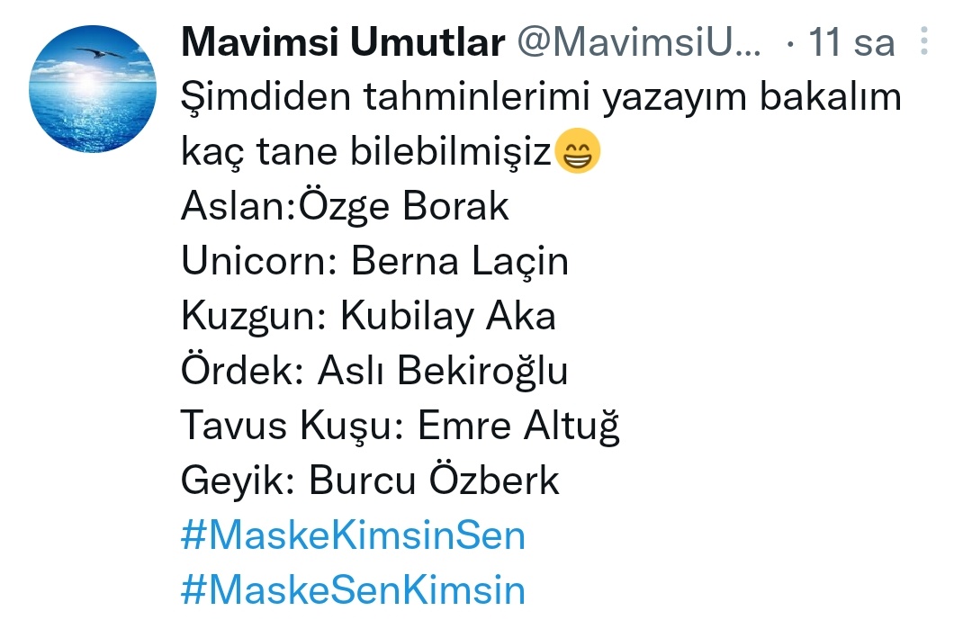 Bildim, bildim, bildiiimmmm🤩 
Ama keşke böyle bitmeseydi 😑