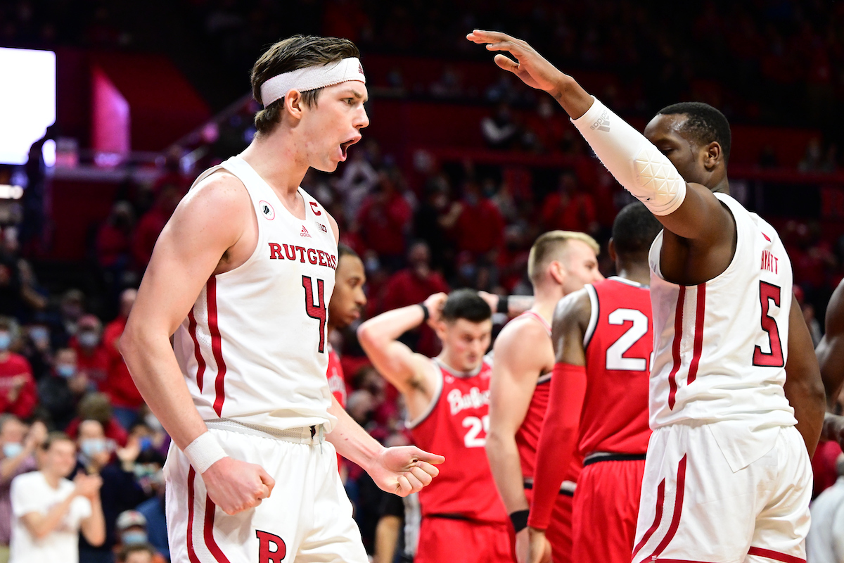 RUAthletics's tweet photo. Last 3 games ...

Def. No. 13 Michigan State, 84-63
Def. No. 16 Ohio State, 66-64
Def. No. 14 Wisconsin, 73-65

#GoRU | #GardenStatement https://t.co/b0YsVp7uVG