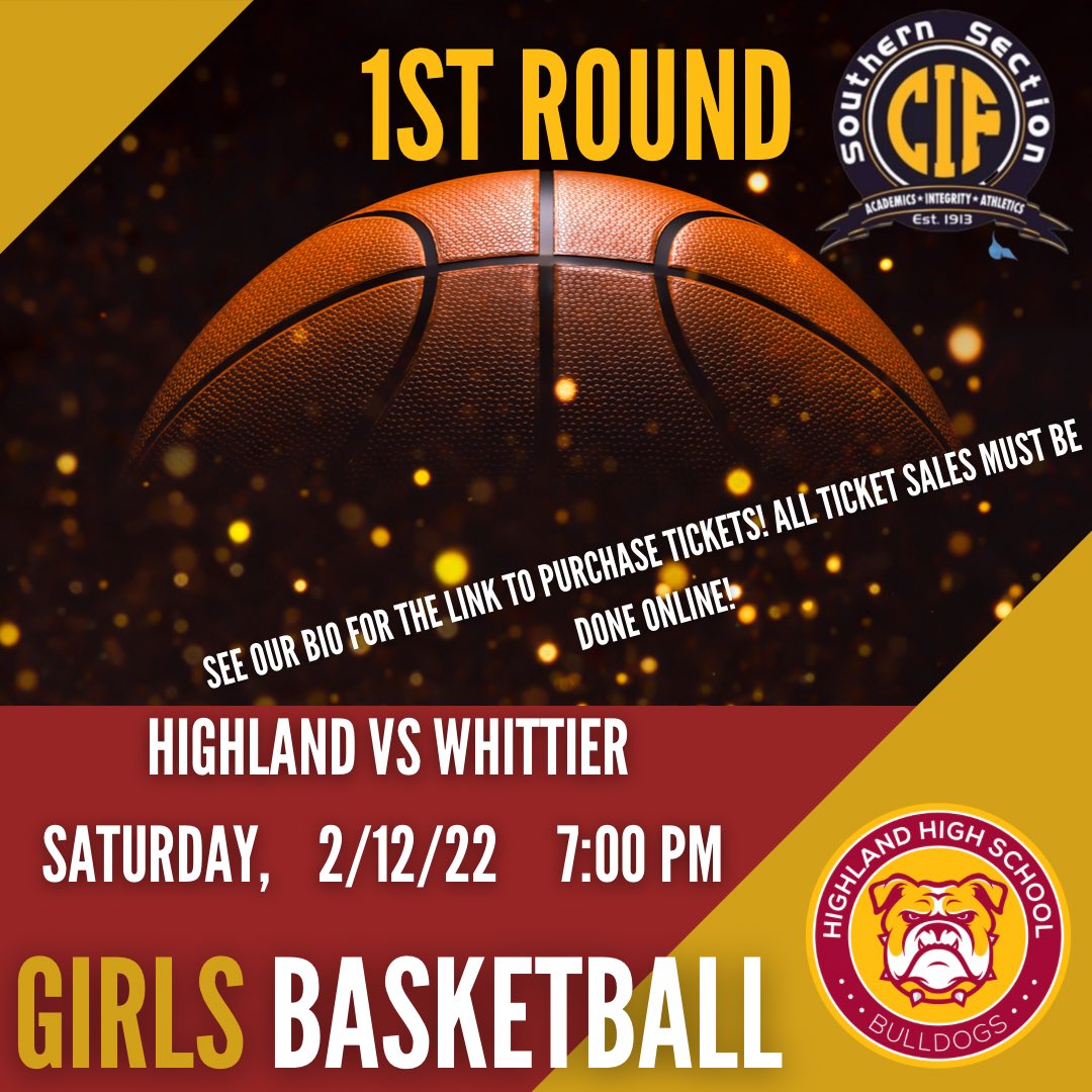 Come Support our Lady Bulldogs as they begin their CIF Journey! Tonight at 7:00 PM! See our bio or click the link below to purchase tickets!  gofan.co/app/events/532…