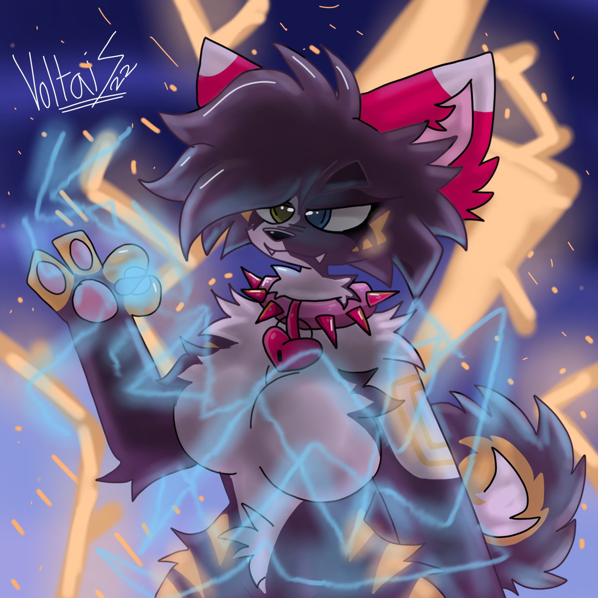 voltaifloofpaws's tweet photo. So my first fanart got famous so why not do a another one for one of my favorites!!  Fanart for @Boltie_ I Enjoy doing this alot!! 

also Thank you guys for the 200+ likes on the first pose it crazy, i didn'tknow everyone would like my art but you guys do. more coming soon!! https://t.co/Guj5uuEto0