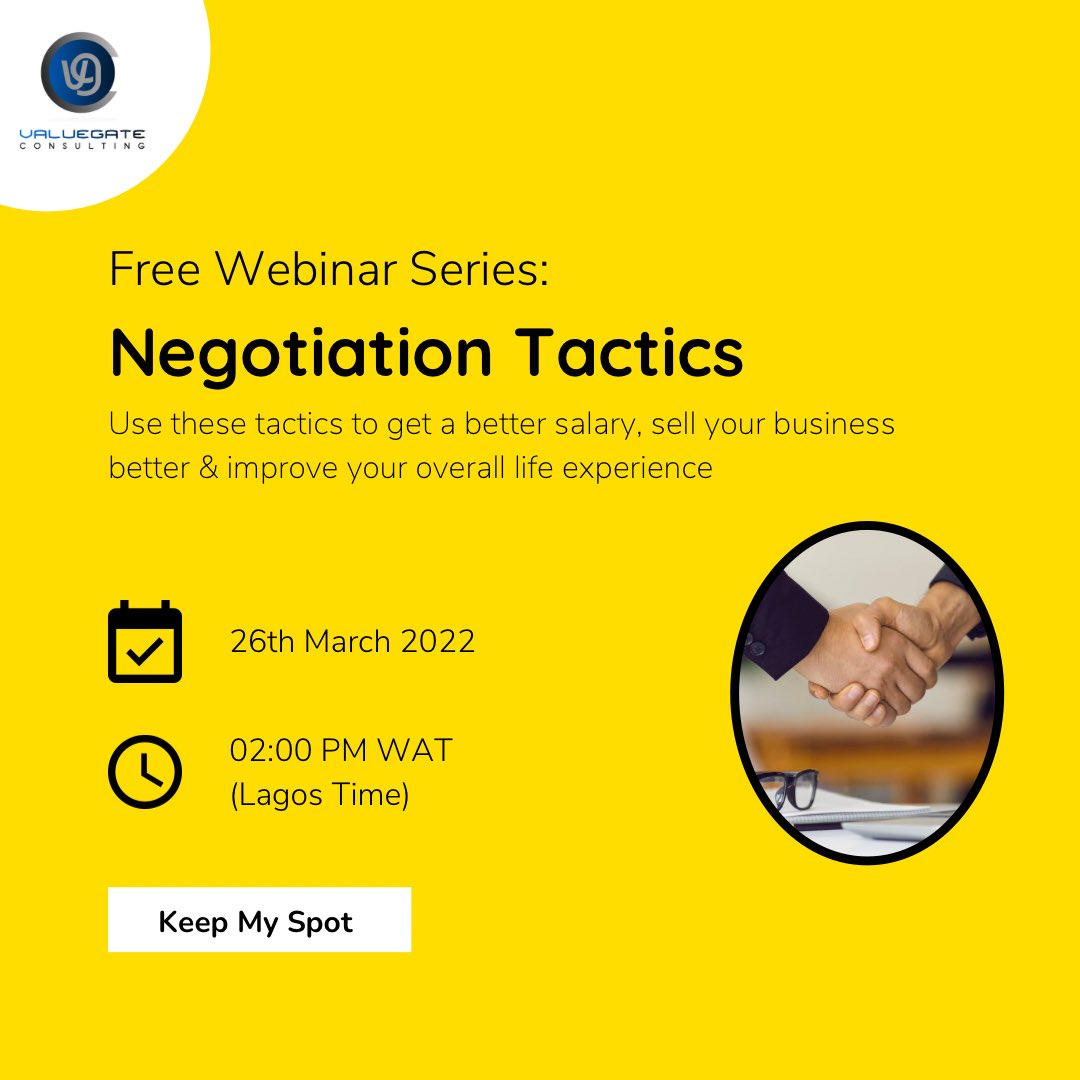 Value_Gate's tweet photo. Register now and get reminders later❕

You can register here to get the link: 
https://t.co/ZT5PH9hQxR

Send a DM to @valuegate_consulting if you would like more information.

#webinar #freewebinar #free #nigeria #lagos #abuja #worldwide #Africans #business #online #africa https://t.co/MEgVbfG8AJ