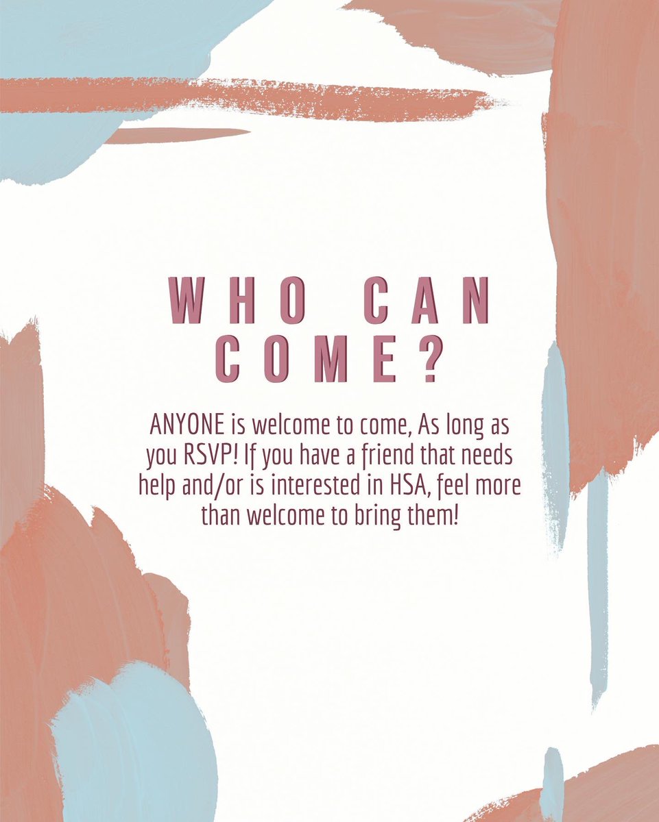 Attention all HSA members, next HSA general meeting will be a Career Night!🤩📚 All are welcome! RSVP link is in bio. 

Cant wait to see y’all there !😊