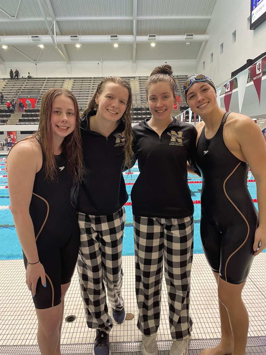 nobswim's tweet photo. Congratulations to the 200 Free Relay for finishing 11th in the championship finals! The Millers best finish in recent years!! https://t.co/F7A7pfqQP3