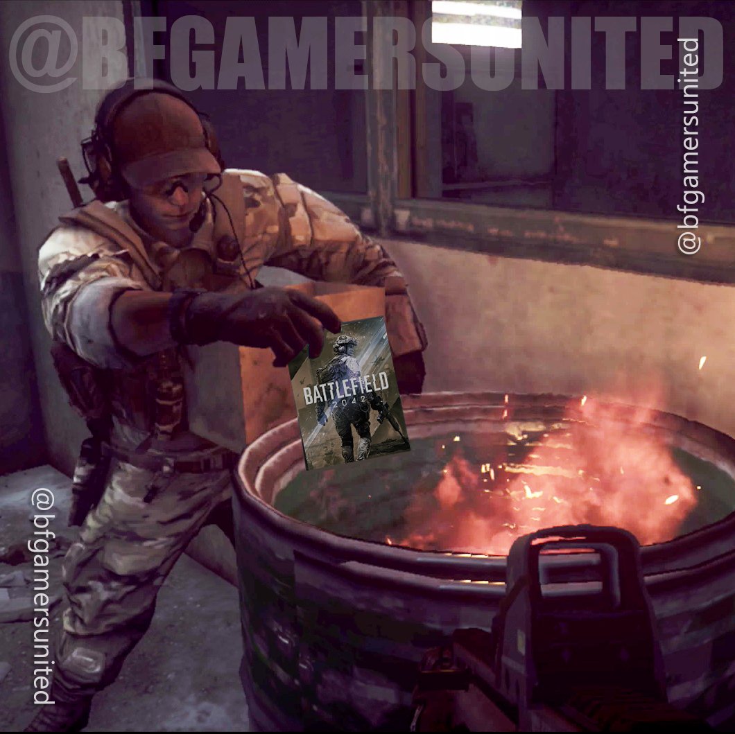 Old Mene converted to new.
Remember the BF4 engineer was burning Call of Duty now its <a href="/Battlefield/">Battlefield</a> 2042