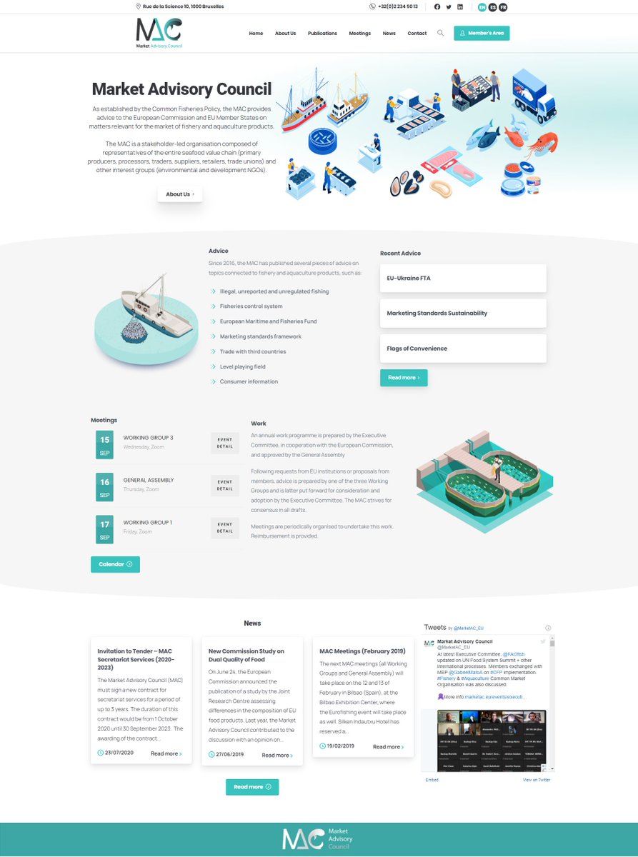 StudioWebex's tweet image. Κατασκευή επαγγελματικής ιστοσελίδας για ευρωπαϊκό μη-κερδοσκοπικό οργανισμό στο Βέλγιο που ασχολείται με την αλιεία και την υδατοκαλλιέργεια.
webex.gr