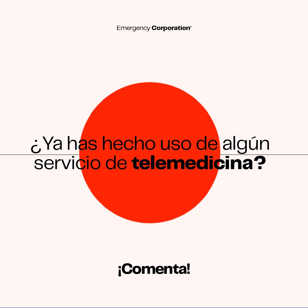EMERGENCYCORP's tweet image. Con los avances generados durante los últimos años en cuanto a telecomunicaciones alámbricas e inalámbricas, la telemedicina entra a desempeñar un rol de marcada importancia en todos los países del mundo. 

 ¿Ya has hecho uso de algún servicio de telemedicina?