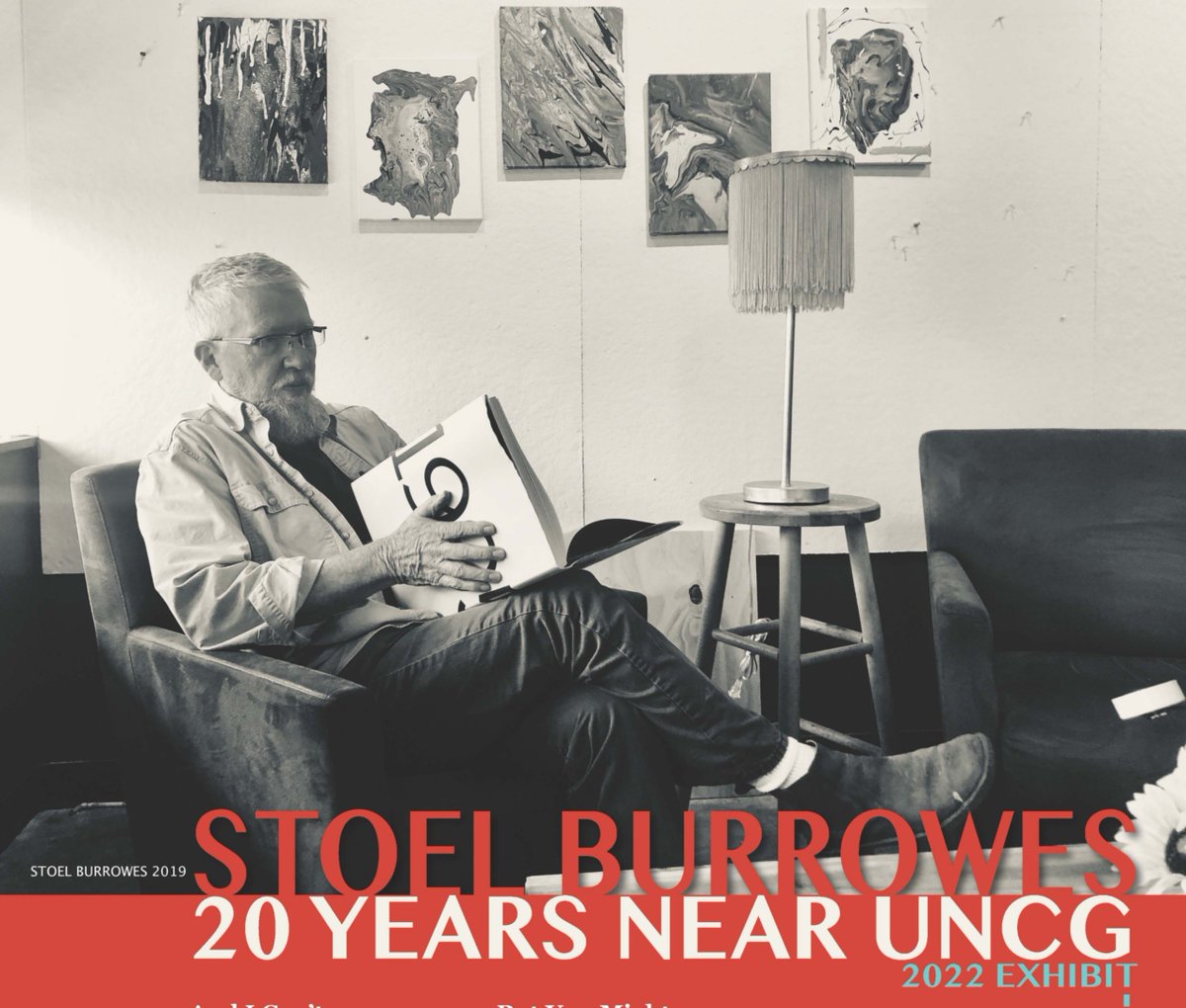 UNCGIARc's tweet photo. Join us for the Stoel Burrowes 20 Years Near UNCG 2022 Exhibit on Thurs, Feb 24th at the Gatewood Studio Arts Bldg. Gallery. Student Reception 11:00 am - 1:30 pm, Friends and Faculty 5:00 pm - 7:30 pm. The legend himself will be there.
#StoelProof #UNCGfam #UNCGIARc https://t.co/s9BBPD41KX