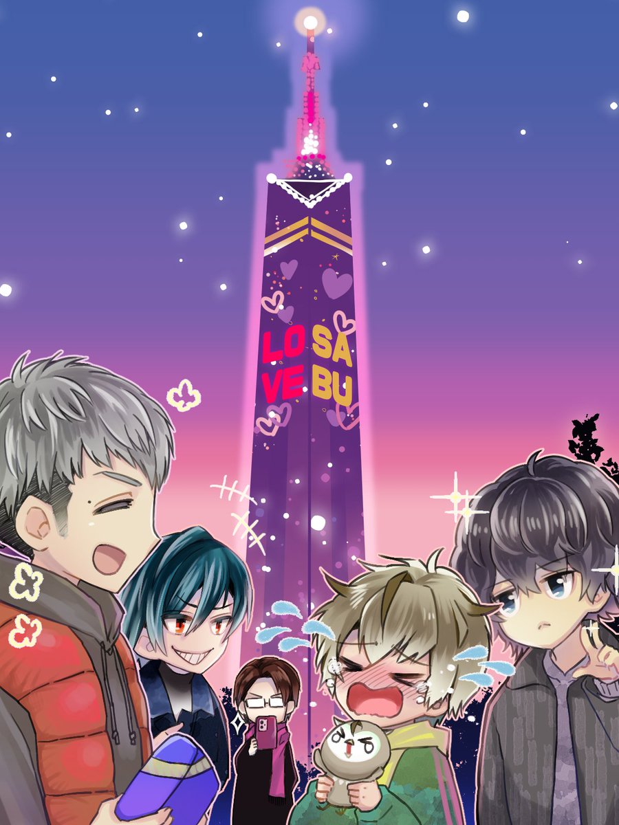 Over69_official's tweet photo. 💝🌃💝Brighter活動日記 in 福岡・百道浜💝🌃💝
そして……
🎂🎊🎂2/13★二子玉三郎 21th Birthday🎂🎊🎂

本日はBrighterベース担当・二子玉三郎くんの
21回目の誕生日❣

三郎
「うわああぁぁぁ( ﾉД;`)
福岡タワーに俺の名前が……！！」

↓↓↓ 　and more……　↓↓↓ https://t.co/p4Ub8PW8FT