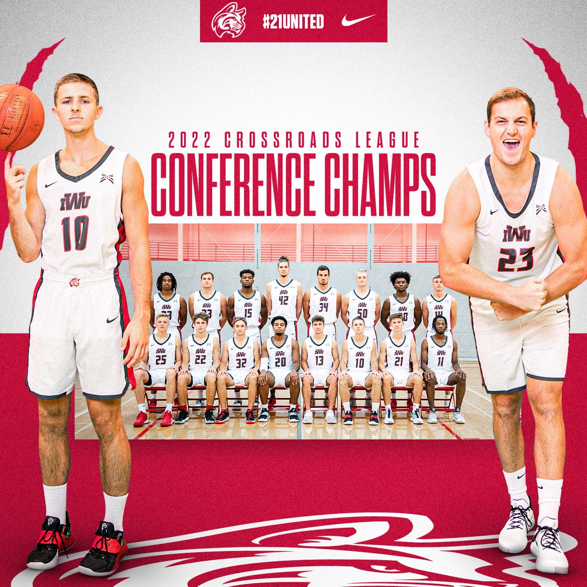 IWUWildcats's tweet photo. The Wildcats are your 2022 @Crossroads_NAIA Regular Season Champions!

Congratulations @IWUHoops!

Full story at https://t.co/ESFFbNwXAh! https://t.co/w4CROQ8T7e