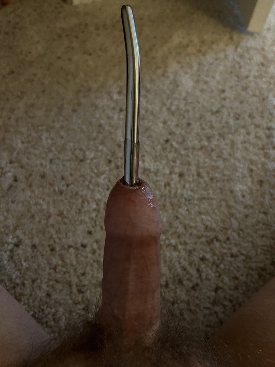 Haven’t had much time for sounding lately…but got in a nice session today! #uncutcock #cocksounding