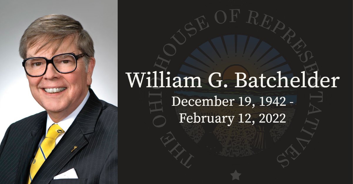 My statement on the passing of former Ohio House Speaker William Batchelder: bit.ly/3rN7KK1