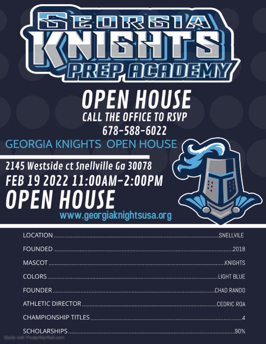 Gia Randolph (@giagkpa) on Twitter photo Georgia Knight’s Open House! Whose coming??? <a href="/GeorgiaKnights1/">Georgia Knights Athletics</a> @Tyson_GAknights <a href="/BossCross76ers/">Coach Izaan Cross</a> @GeorgiaKnights2 Georgia Knight’s Open House! Whose coming??? <a href="/GeorgiaKnights1/">Georgia Knights Athletics</a> @Tyson_GAknights <a href="/BossCross76ers/">Coach Izaan Cross</a> @GeorgiaKnights2