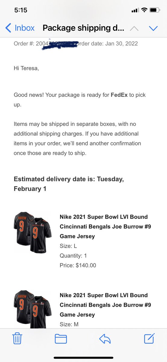 TSternasty's tweet photo. Really @dickssportingss ??  Glad that you are finally getting my order ready for FedEx to pick up, but I don’t think that estimated delivery date is going to work since it’s already 2-12. #yousuck  #excuses #lostacustomer https://t.co/iyDkBsjBWG