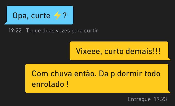 C&ecirc; &eacute; doido, aquela chuva com raio e trov&atilde;o. Eu durmo at&eacute; esquecer de acordar! https://t.co/dzbiCRzEp