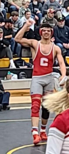 COfRed2's tweet photo. Jayden Allen Winston is your DISTRICT CHAMPION @ 195lbs. and advances to the STATE MEET next week! Congratulations, JAWs! https://t.co/YcgEEBl4YV