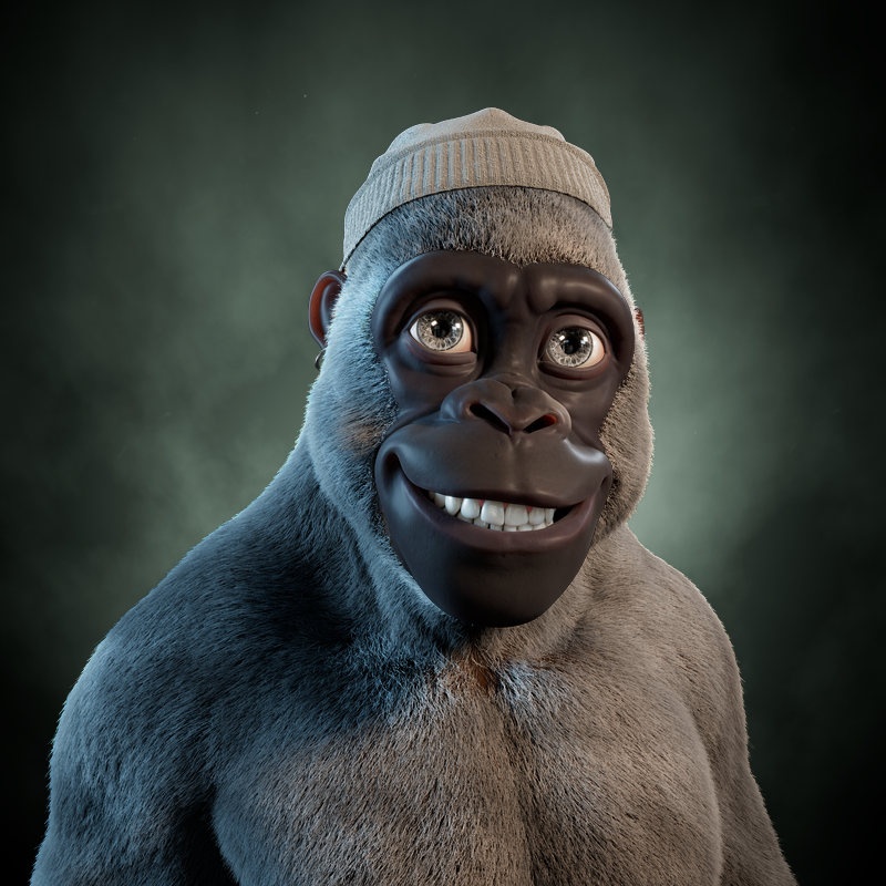 tesla1985's tweet photo. Finally got my #Alphakongsclub Kong! @AlphaKongsClub call him the Gray! 0.24% rarity hat! ^_^ https://t.co/pTETYyTaxK