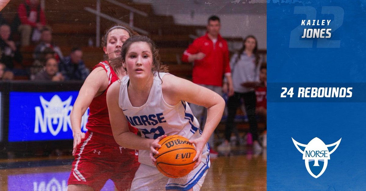 KAILEY JONES!! With 24 rebounds in today’a game, Kailey broke the single game rebound record! #GRIT