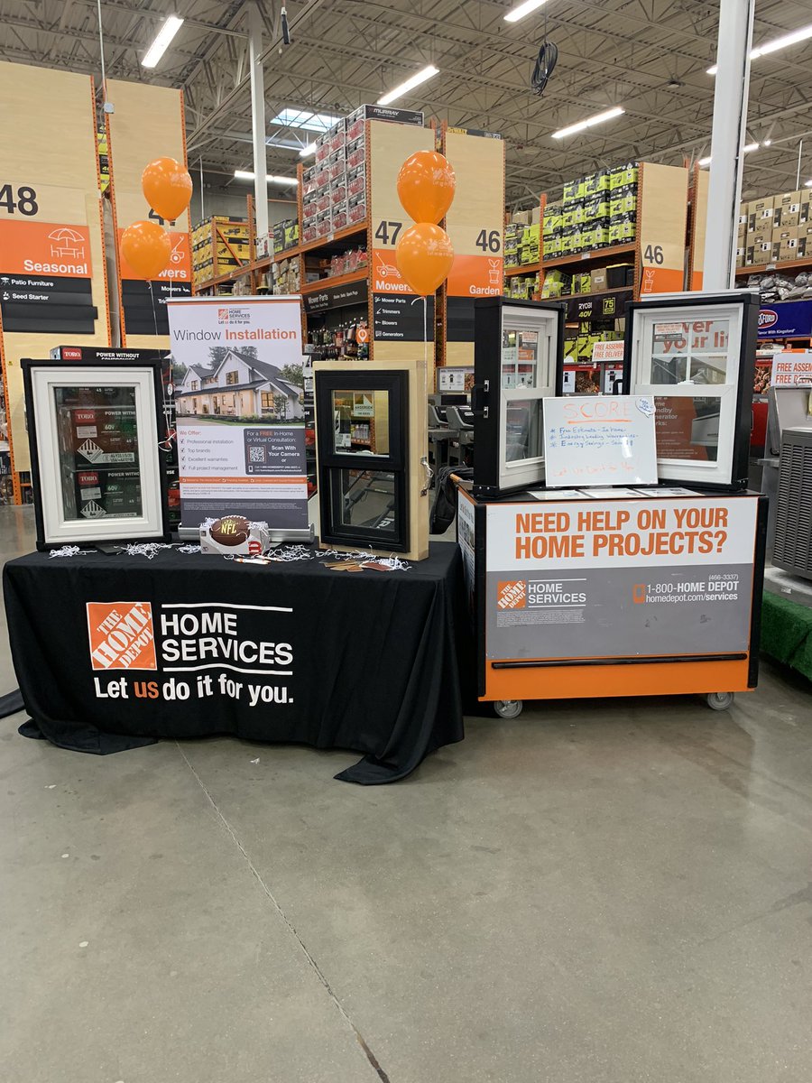 Clarksville-2002 this Saturday morning. Talking to good folks about windows from Home Depot Installations.