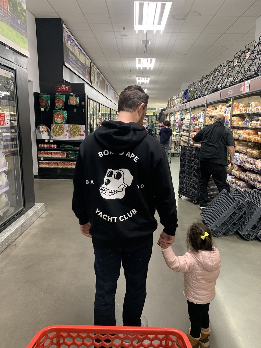 boredandsloppyj's tweet photo. Just got stopped by a stranger, “Wow you got one? Sick.” People outside the nft community recognizing us is beginning. @BoredApeYC #bayc https://t.co/AwNQldKSF9