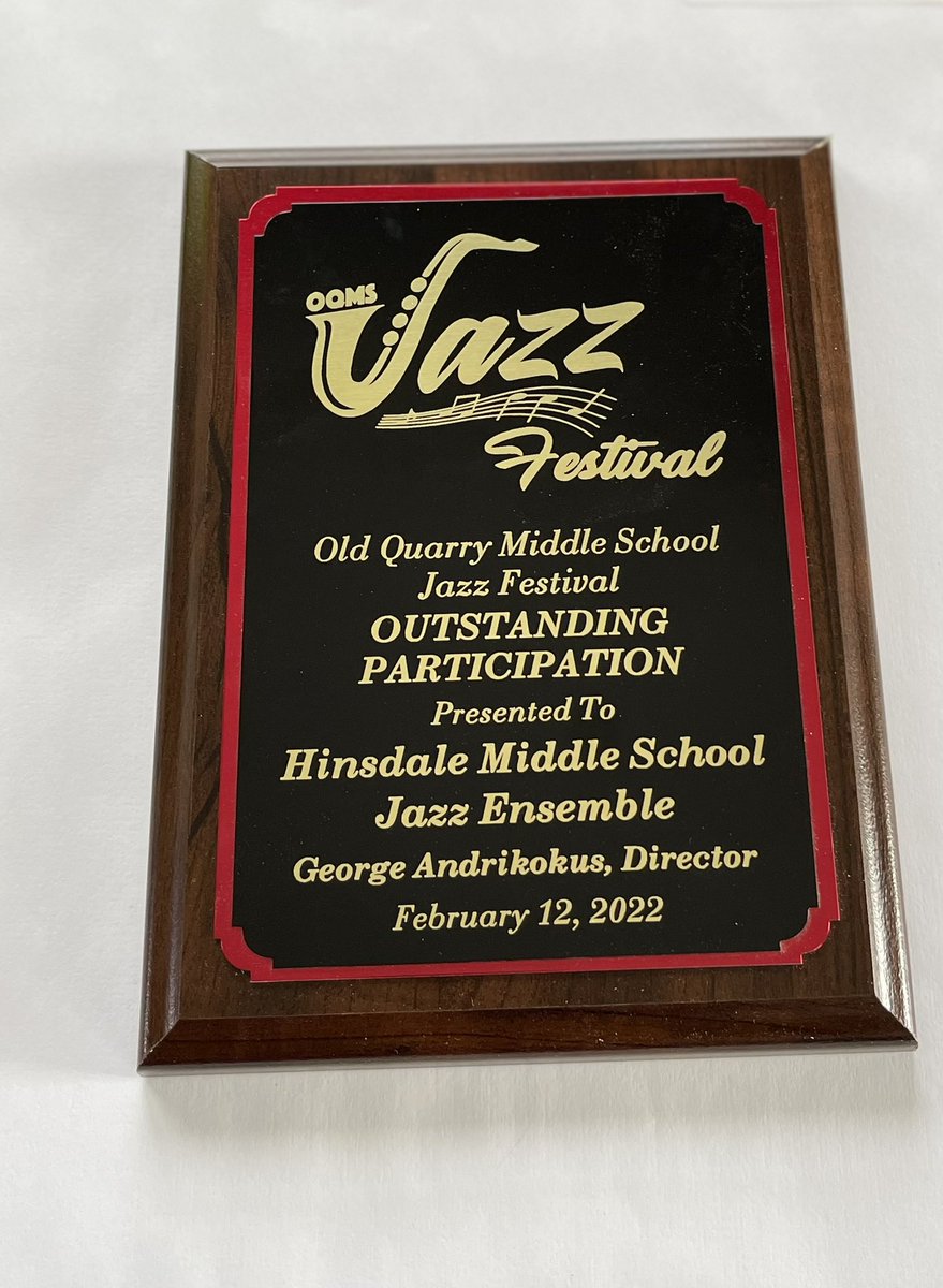 So proud of the HMS Jazz Ensemble on an outstanding performance today! Thank you <a href="/oq_band/">OQ Band</a> for hosting an incredible Jazz Festival!#WeHaveAGoodJobToDo #ProudDirector #WeARESpartans #D181Proud #D181Bands