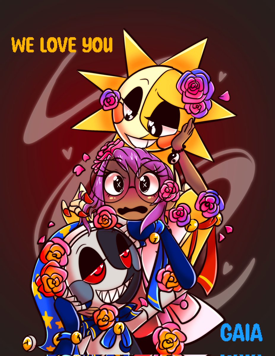 Sun x moon no hate (/////) #fy #sunxmoon #sundrop #moondrop #fnaf #sec  TikTok