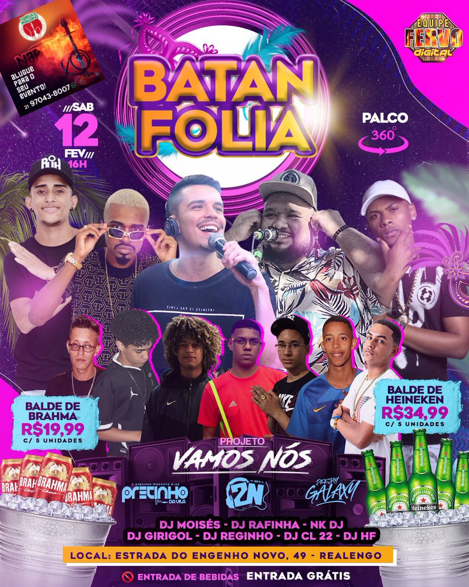 BailedoFmc's tweet photo. 🇮🇱 PISTÃO DE ISRAEL APRESENTA: BATAN FOLIA! 🇮🇱

🥁 GRUPO DE PAGODE VAMOS NÓS
🇷🇴 TROPA DA ROMÊNIA
🇲🇻 DJ HF 
🇳🇬 DJ REGINHO DO FMC
🇲🇻 DJ CL 22
🇮🇱 + DJ'S DA CASA

📆  HOJE CORO COME 
⏰  AS 21HRS 
📍 ESTRADA DO ENGENHO NOVO, 49

 SUPER CONFIRMADO VALEU 

#BatanFolia 💃🏽 https://t.co/XlRSRQThsp