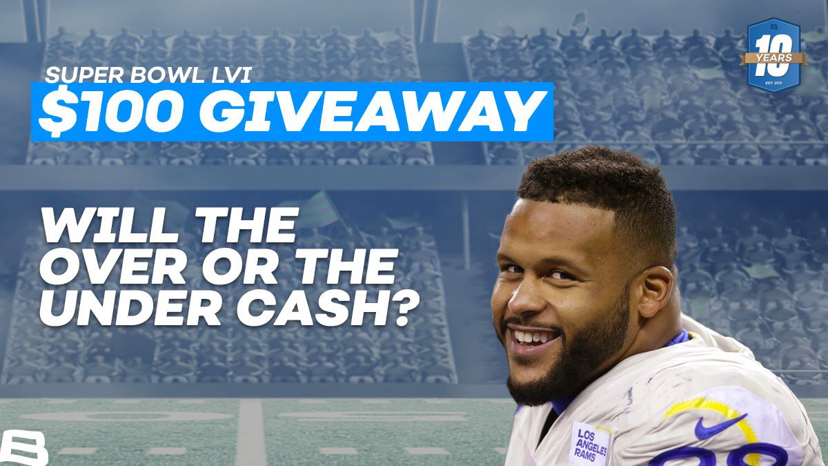 BovadaOfficial's tweet photo. 🚨 SUPER BOWL $100 Giveaway 🏈

To enter:

Reply with your guess (Over/Under 48.5) 
❤️ this tweet
🔁 this tweet
Follow @BovadaOfficial 

SB lines ➡️ https://t.co/6nFGvNrDHo

#BovadaBonus #SuperBowl https://t.co/pBuNtGtw5i