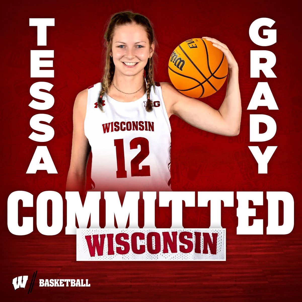Extremely excited to announce my commitment to further my academic and athletic career at The University of Wisconsin. Thank you <a href="/marisamoseley/">marisa moseley</a> for this opportunity, GO BADGERS !!! ❤️❤️❤️