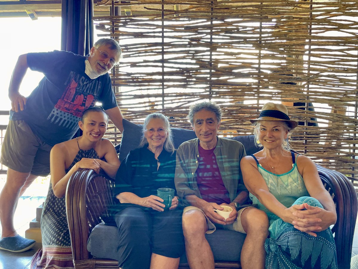 jhalifax's tweet photo. A rich time with Bessel van der Kolk, Wendy Lau, Gabor Mate, Esther Perel. No end to the discussions around trauma, attachment theory, practice, interdisciplinarity, and more. https://t.co/R9Wy0vaXh4