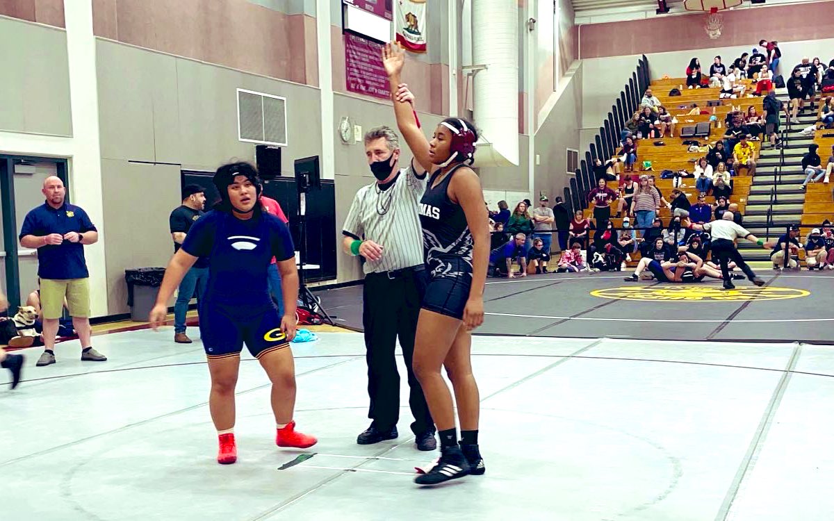 Natomas HS is hosting the <a href="/cifsjs/">CIF Sac-Joaquin Section</a> Girls Regional Wrestling Championships  👏🏽👏🏽 NHS AD <a href="/CoachArsich/">Coach Arsich</a> said the day has been fantastic &amp; was made even sweeter as all 5 Natomas Wrestlers are moving on 👏🏽👏🏽 🤼‍♂️👊🏽#waytogonighthawks <a href="/NatomasHS_Sport/">Natomas HS Sports</a> <a href="/NatomasUSD/">Natomas Unified</a> <a href="/natomasbuzz/">The Natomas Buzz</a> <a href="/SacBee_JoeD/">Joe Davidson</a>