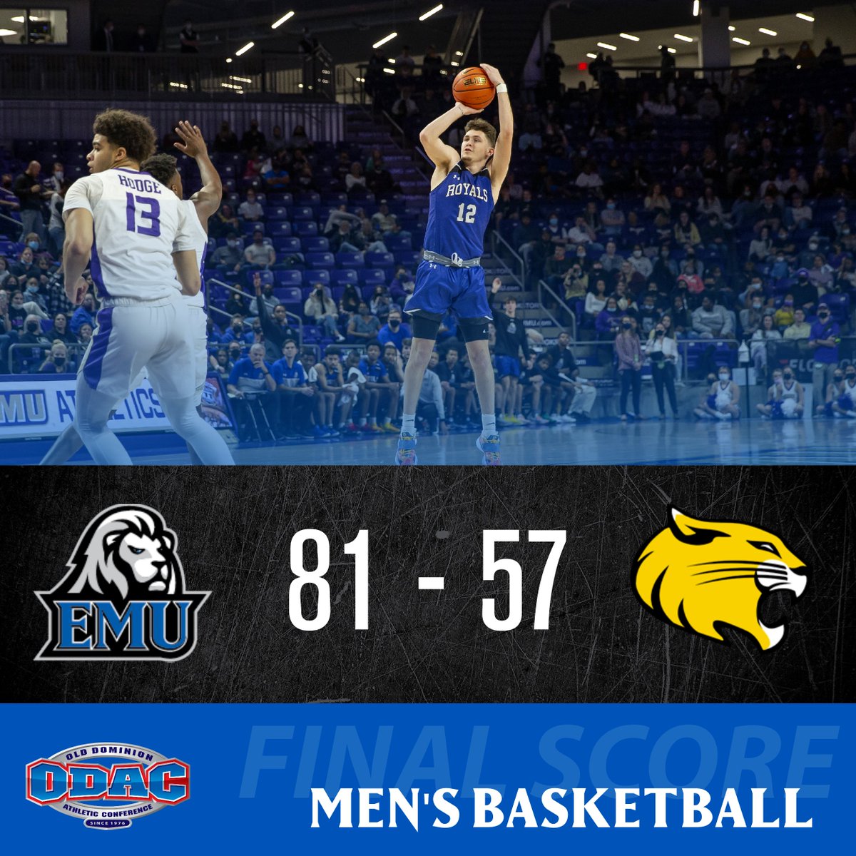 EMU_Athletics's tweet photo. RECAP | Julien Hagerman had a career-high 14 points, shooting 83% from the field, as the @Runnin_Royals eased past Randolph, 81-57 #competetogether #d3hoops 

@WHSVScoreZone @DNR_Sports @d3hoops @d3hoopsville @EMU_News 

📰: https://t.co/AZIgXCRAMS https://t.co/HYGrOy4Tht