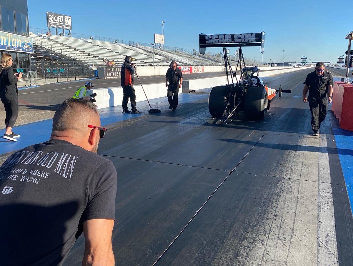 Thank you to Mr. Don Schumacher, @TheSargeTF, and the @shoeracing team for the opportunity to get a run in the Top Fuel car. 3.76 @ 321 MPH definitely reminded me what it feels like! Looking forward to the possibilities ahead and hoping for a return in 2022. 🤔