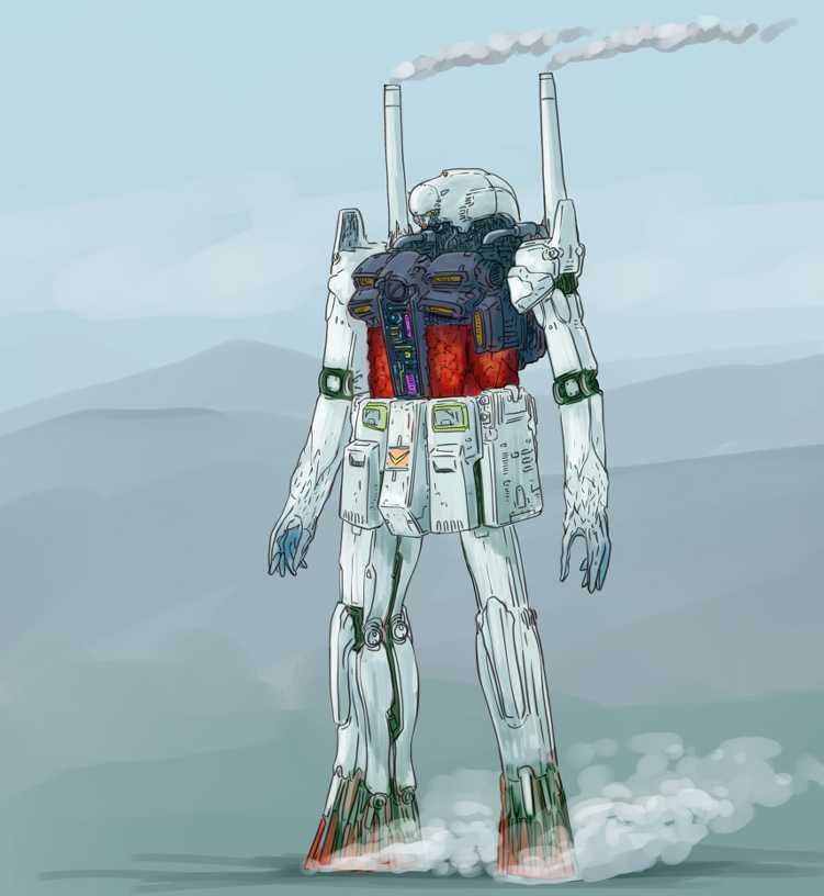 「ガンダム描きました 」|にーやんのイラスト