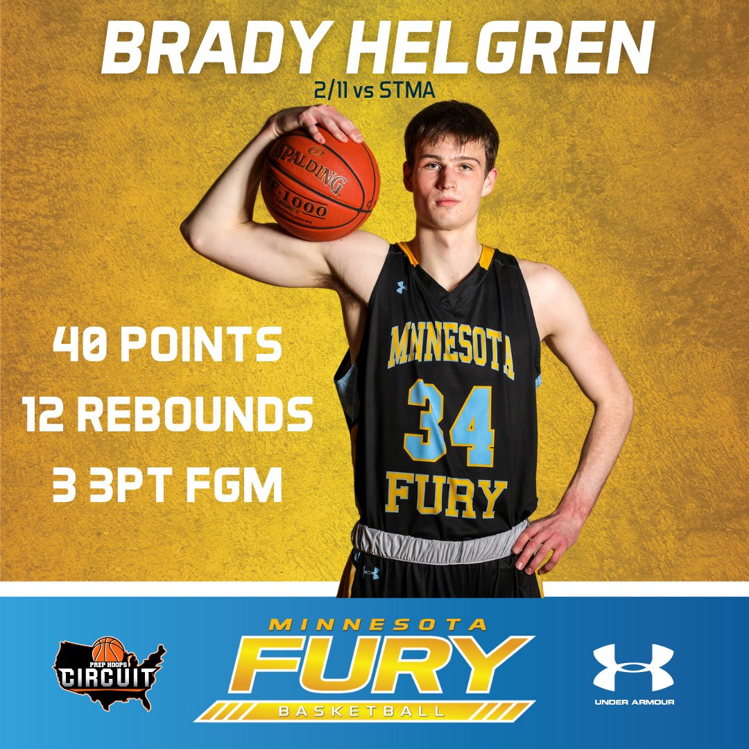 Augustana University commit <a href="/BradyHelgren/">Brady Helgren</a> with the 40 ball yesterday in Edina's win over STMA. #furyfamily