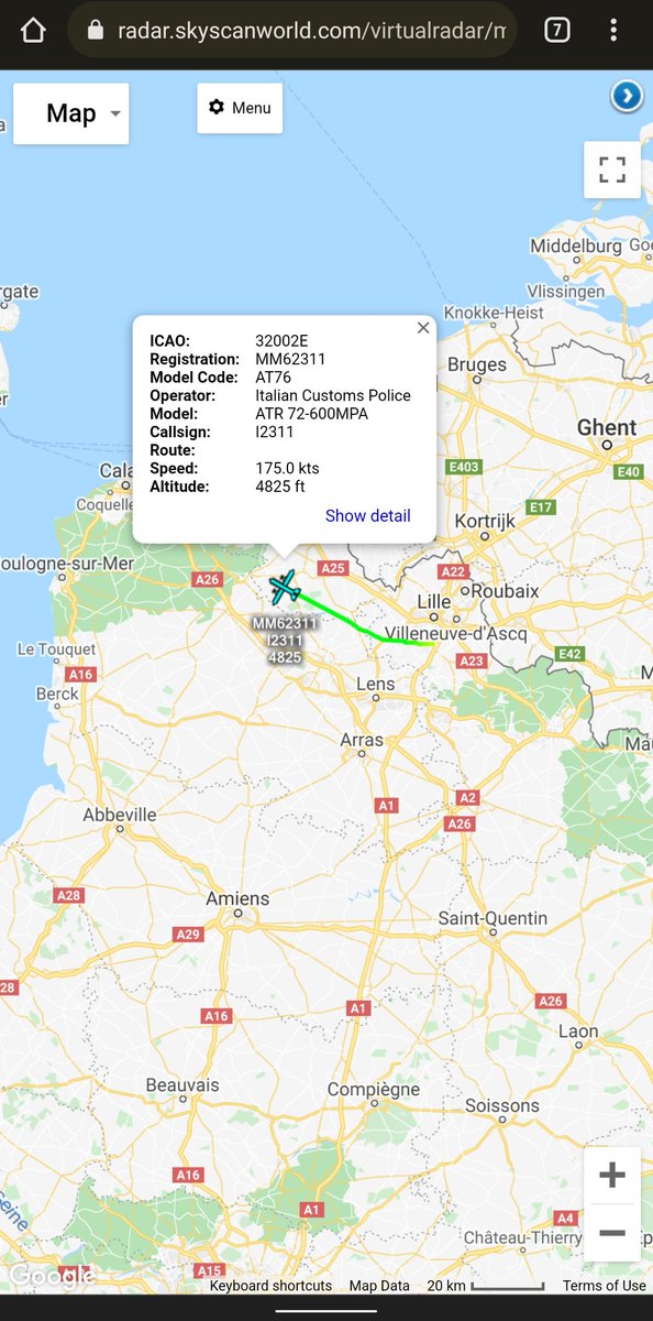 scan_sky's tweet photo. Italian Customs Police - ATR 72 600MPA - #MM62311 - #I2311
Airborne From Lille Airport ๐ซ๐ท & Heading To The French Coast On A Surveillance Tasking ๐ต๏ธ
Monitoring The Coast For Migrant Activities & Channel Crossing Attempts. https://t.co/gpR3SiWdrS