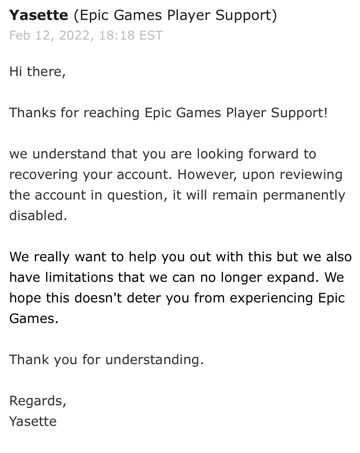 Echozero Epic Games Support Is A Fucking Joke Twitter