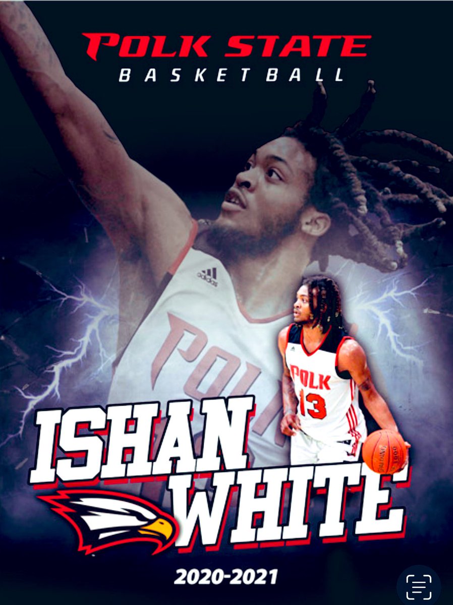 Extremely sad day for Polk State College men’s basketball program along w/ anyone who knew him or played a part in his career. It is w/ a heavy heart, that we share the passing of former 🦅 Ishan White! Please pray for his family, teammates &amp; coaches! Rest well E! We love you! ❤️