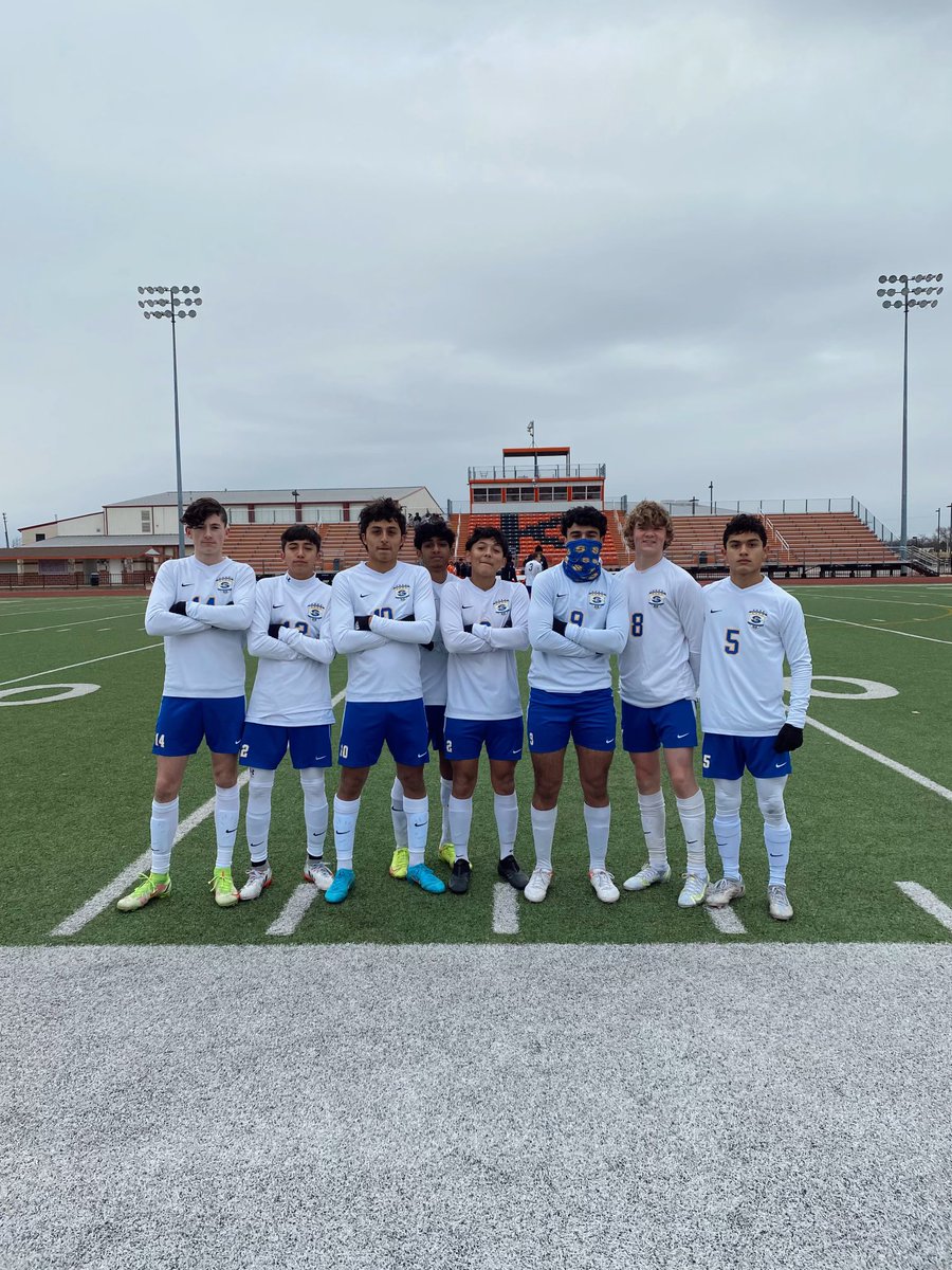 SHSRaiderSoccer's tweet photo. Big 8-0 win today in the freezing temps. Even caught some snow 🥶❄️
@_nashaziz ⚽️⚽️⚽️
Pookie ⚽️✅
@Landonmdlp7 ⚽️✅
Henry ⚽️✅
Tanck ⚽️
@isaiahbsims ⚽️
Max ✅✅
Dawdy ✅
@jake_p2772 &amp; the D shutout #10 🙌🏼 
@LethalSoccer @tascosoccer @SunnyvaleISD @50_50Pod @SVRaiderBooster https://t.co/tpKgLWbp5h