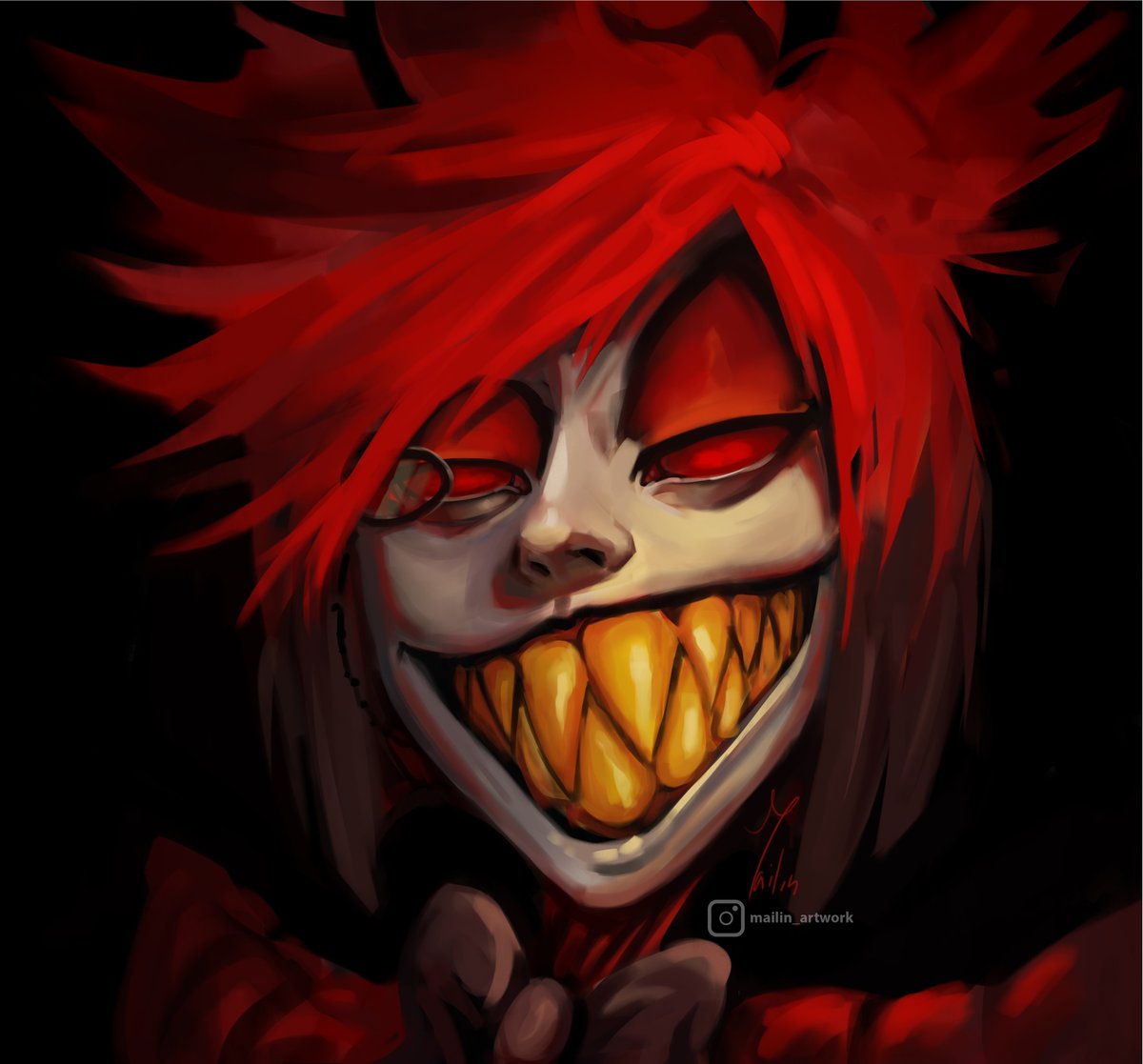 Mailin_artwork's tweet photo. And it's done ^^ 

#alastor #HazbinHotel #HazbinHotelFanart #radiodemon #digitalart #HazbinHotelAlastor https://t.co/Z0dhRa8mci
