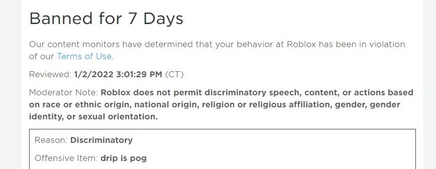 Roblox bans out of context (@RobloxBans1) / X