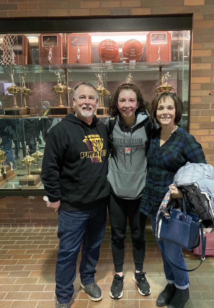 Great time spending time with and watching Halle play today for Muskingum!  Not very often do u see a freshman starting.