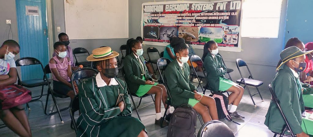 uozrobotics's tweet photo. <1/2>It was indeed a wonderful day as we celebrated the women and girls in STEM. As our first community outreach we were invited by  @Nyemwereratrust alongside the guest @KChikundi to inspire and educate the girl child on #Robotics and #DroneTech 
#opensource #ROS2 #GirlsInSTEM https://t.co/Kjmn2Hk2Dt